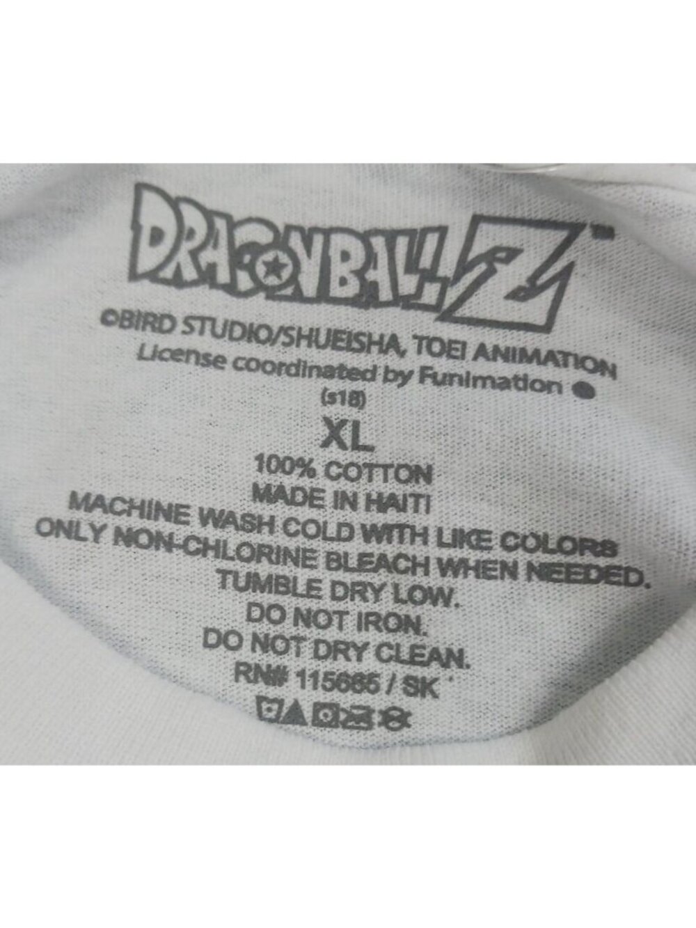 Dragon Ball Z TShirt Unisex  XL Son Goku Anime Manga Unisex Long Sleeve White - Picture 7 of 8